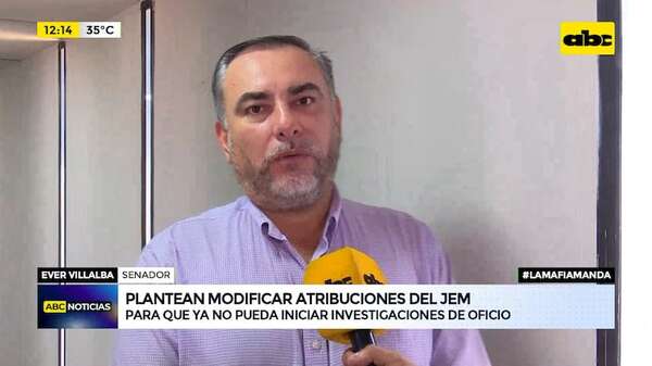 Senador plantea modificar atribuciones del JEM y evitar investigaciones “de oficio” - ABC Noticias - ABC Color