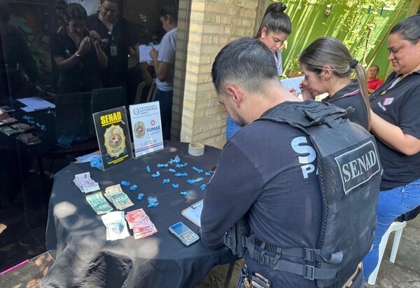 La Senad desmanteló foco de venta de cocaína en San Bernardino