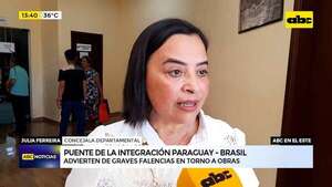 Advierten sobre impacto negativo que traerá la suspensión de obras en Puente de la Integración - ABC TV - ABC Color