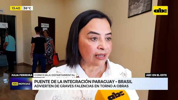 Advierten sobre impacto negativo que traerá la suspensión de obras en Puente de la Integración - ABC TV - ABC Color