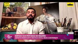 Artista paraguayo expuso sus pinturas en la Feria de Internacional de Turismo de Madrid - Ensiestados - ABC Color