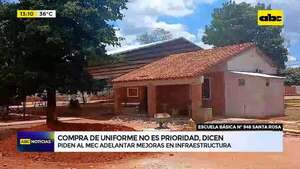 Video: en escuela de San Pedro piden al MEC priorizar obras y no uniformes - ABC Noticias - ABC Color
