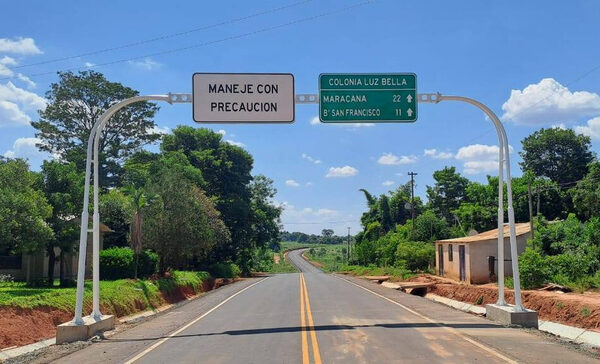 Ruta entre Maracaná y Luz Bella a punto de completarse - 1000 Noticias