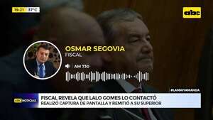 Video: fiscal revela que “Lalo” Gomes lo contactó, pero hizo captura y remitió a su superior - ABC Noticias - ABC Color