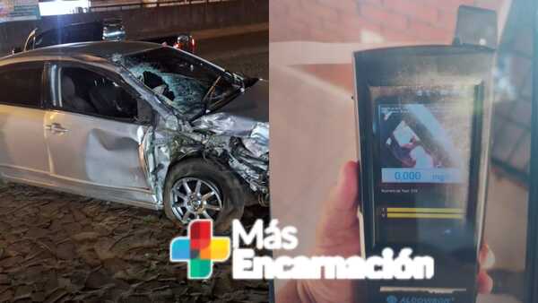 Conductor que atropelló a un motociclista luego de una persecución dio negativo al alcotest