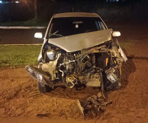 Violento choque sobre ruta Py 06