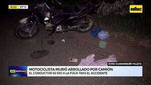 Video: Un motociclista murió en accidente que involucró a motopatrulla policial y tractocamión  - ABC Noticias - ABC Color