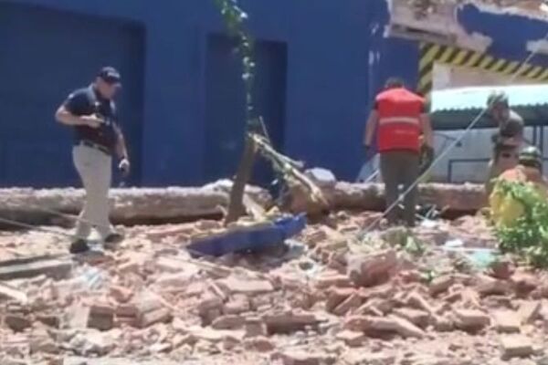 Derrumbe en el centro de Asunción sin heridos de milagro - SNT