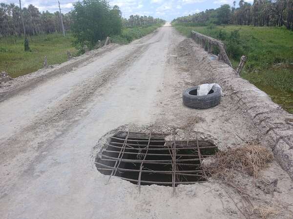 Puentes y alcantarillados se convierten en verdaderas trampas mortales en Alto Paraguay - Noticias del Chaco - ABC Color