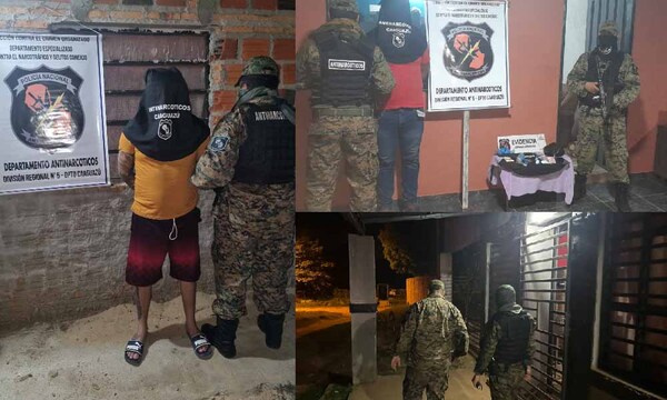 Allanamientos en Coronel Oviedo deja dos detenidos y cocaína incautada – Prensa 5