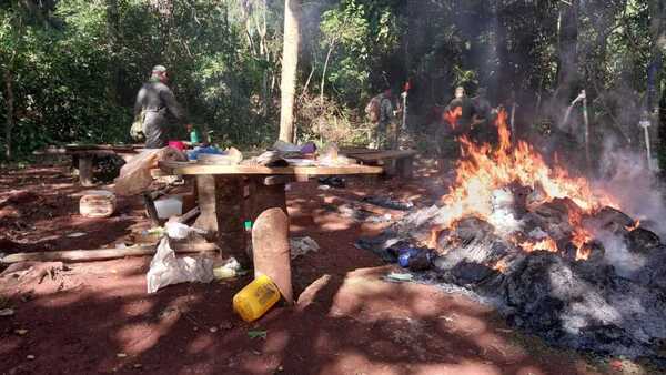 Incautan numerosas toneladas de marihuana en Reserva San Rafael, Itapúa - 1000 Noticias