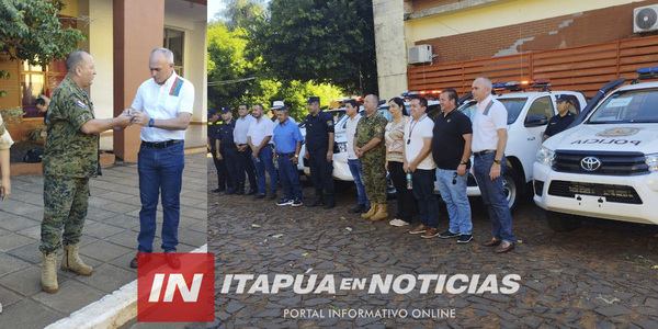 SAN JUAN DEL PNÁ RECIBE NUEVA PATRULLERA PARA REFORZAR LA SEGURIDAD - Itapúa Noticias