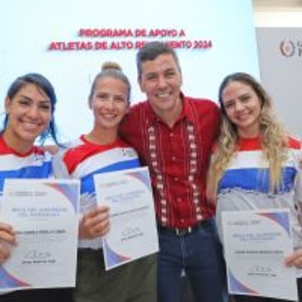Gobierno otorga becas a atletas que conforman la Élite Deportiva 2024 :: Presidencia de la República del Paraguay