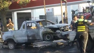 Vehículo se incendió repentinamente sobre Eusebio Ayala