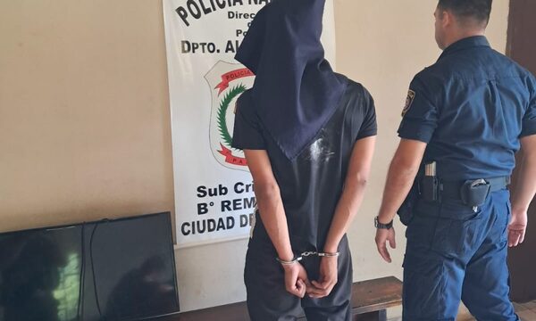 Capturan a sujeto por hurto