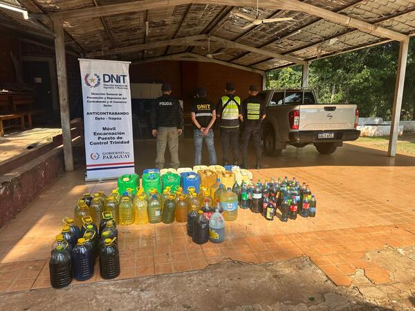 INCAUTAN MÁS DE 500 LITROS DE COMBUSTIBLE TRAS PROCEDIMIENTO EN ENCARNACIÓN - Itapúa Noticias