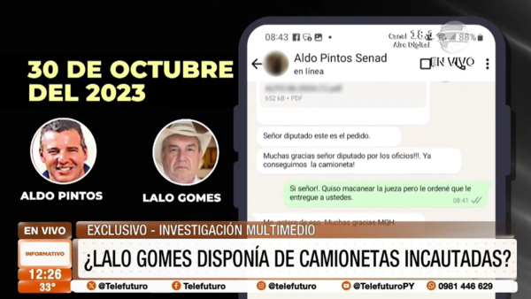 #Exclusivo - "Lalo" Gomes y su influencia en la Senad y jueces