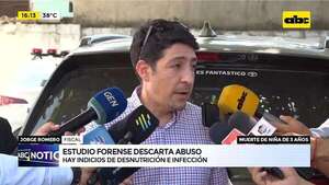 Descartan abuso sexual en niña de tres años: causa de muerte aún no fue determinada - ABC Noticias - ABC Color