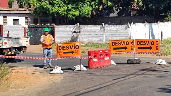 Rigen nuevos desvíos por obras sobre Mariscal López