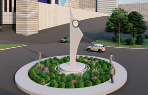 Se inician los trabajos para la nueva “Rotonda reloj” en el microcentro - La Clave