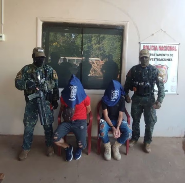 Detienen a dos integrantes del clan Díaz en Curuguaty, uno de ellos solo tiene 16 años