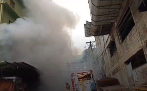 Incendio en edificio de Ciudad del Este
