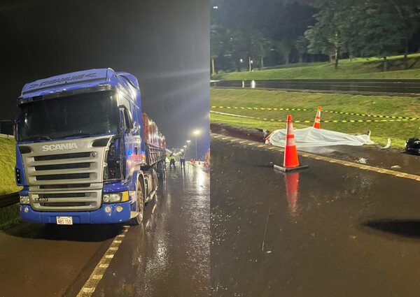 Motociclista muere luego de chocar contra camión estacionado - La Clave