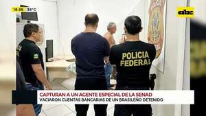 Agente especial de Senad vació cuentas de un detenido y lo capturaron  - ABC TV - ABC Color