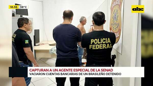 Agente especial de Senad vació cuentas de un detenido y lo capturaron  - ABC TV - ABC Color