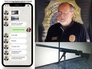 Director de la Senad ofreció fusil de guerra a Lalo Gomes