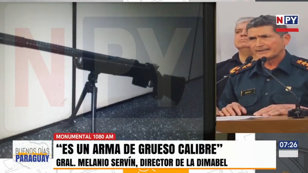 Comercialización de fusil ofrecido a ‘Lalo’ está prohibida, afirma director de Dimabel