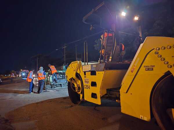 Supervisan trabajos nocturnos de mantenimiento en las inmediaciones del aeropuerto - .::Agencia IP::.