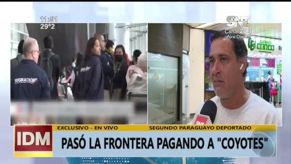 Llega el segundo deportado desde EE.UU. - SNT