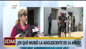 Investigan muerte de adolescente en Villa Elisa - SNT