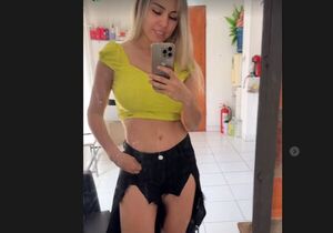 Nadia Portillo prepara un look chalái kue para sus shows: “Volvé a las calzas”, le dicen