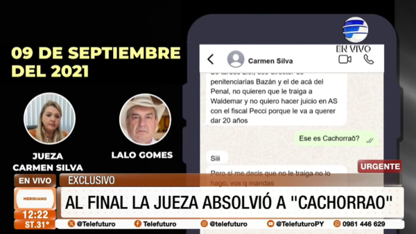 Chats. Así la jueza Carmen Silva seguía las órdenes de "Lalo"