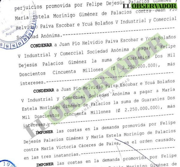 Corte Suprema ordena millonaria indemnización a familia víctima del incendio del Ycuá Bolaños
