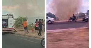La Nación / Reportan nuevamente incendio en la zona de la Costanera Norte