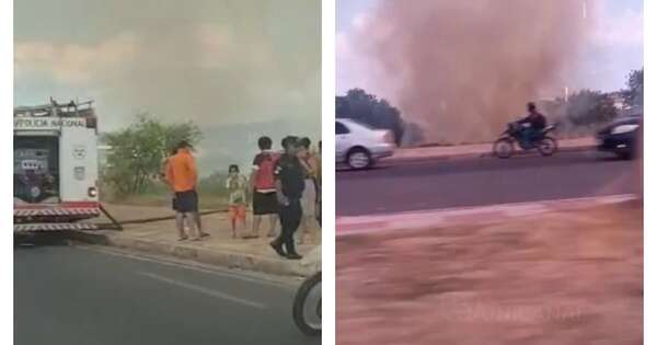 La Nación / Reportan nuevamente incendio en la zona de la Costanera Norte