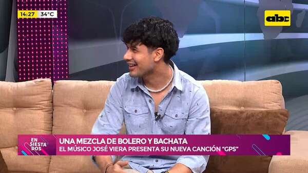 Video: Entre una mezcla de bolero y bachata, José Viera presenta su nueva canción “GPS” - ABC Noticias - ABC Color