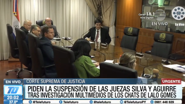 URGENTE - Corte suspende a juezas salpicadas por los chats de "Lalo" Gomes