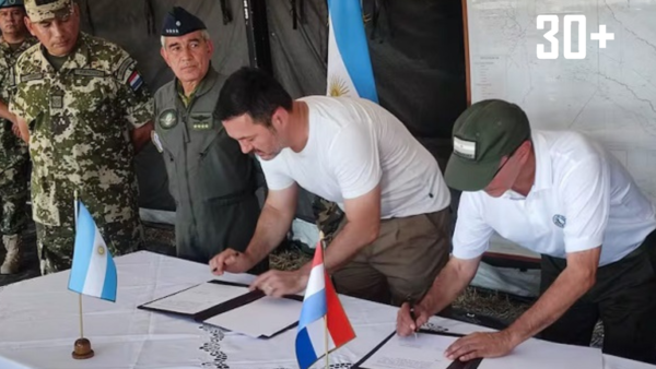 Paraguay y Argentina firman convenio de cooperación para combatir el contrabando y el narcotráfico - trece