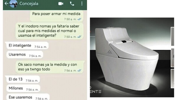 Lavado y secado tibio: Así es el water chuchi de Arévalo