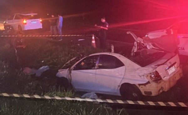Tres fallecidos en violento accidente, en el km 17 de la ruta PY02