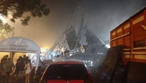 Fuerte temporal obliga a suspender el Festival de Verano en Caacupé por daños estructurales