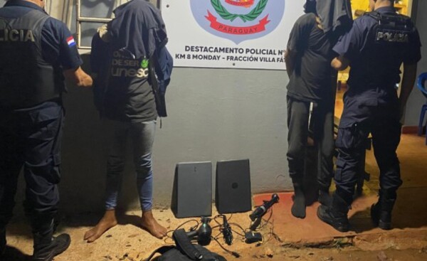 Aprehenden a dos sujetos y recuperan objetos hurtados