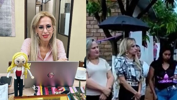 Esposa de Arévalo tiene ra’e "atajasombrilla" y hasta su propia muñeca