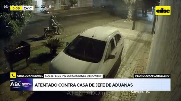 Balean casa de nuevo jefe aduanero en Pedro Juan Caballero - ABC Noticias - ABC Color