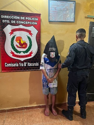 Detienen a hombre por hurto y recuperan desmalezadora en barrio Itacurubí