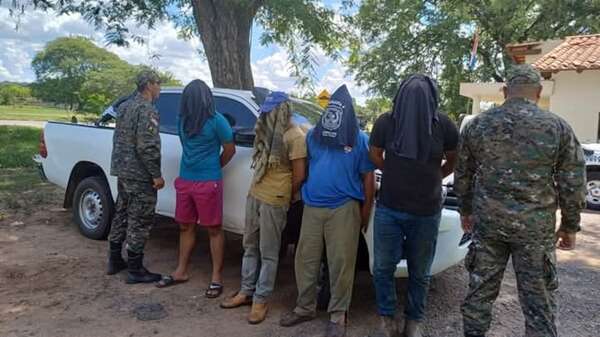 Detienen a un suboficial retirado y cuatro más por supuesto hecho de abigeato en Ybytymí - Nacionales - ABC Color